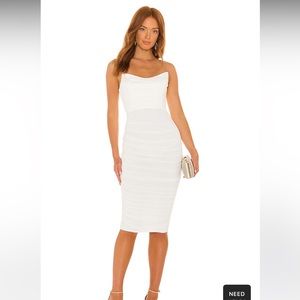 Michael Costello x REVOLVE India Midi Dress in White, size XS